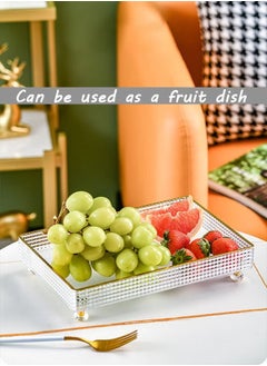 HQ-GAMING Snack Serving Tray with Lid Transparent Nut and Candy Serving Container Set, Cosmetic Storage Organizer Plate Food Display Bowls for Vegetables Candy Fruit Dips (4 Box)  - Image 2