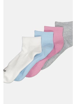 SKECHERS Women 10 Pairs Brand Logo Quarter Socks, Multicolor  - Image 2