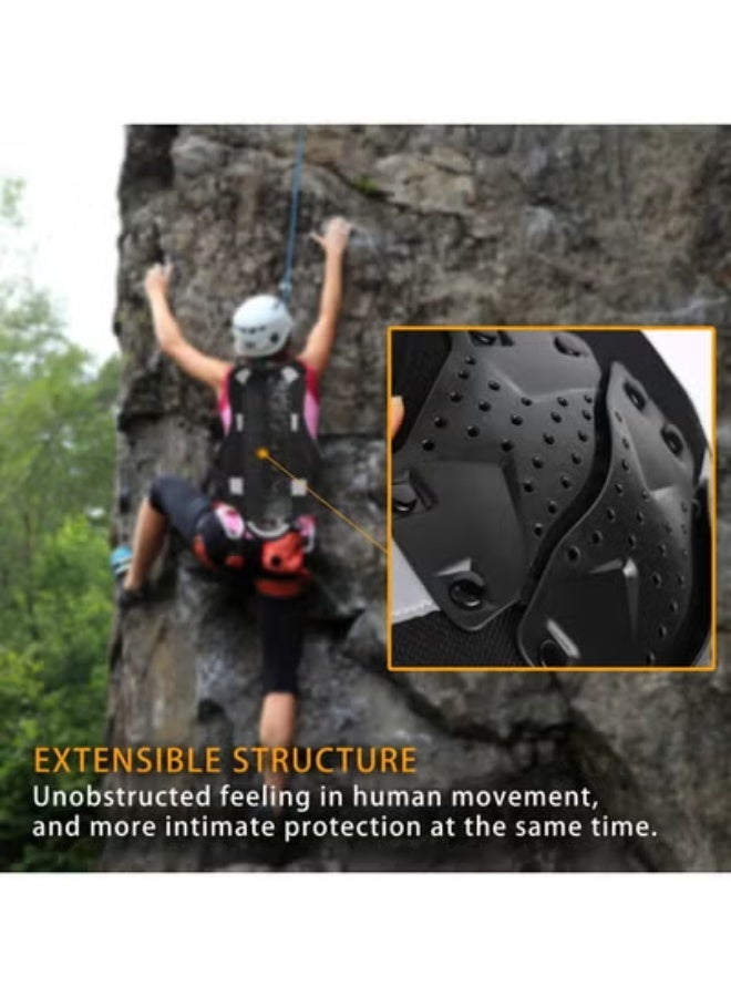Halamine Motorcycle Body Protective Jacket，Motorcycle Armor Vest Protector,Motocross Body Guard Vest Skiing Riding Skating Anti-Fall Vest Protective Gear,Mountain Bike Off-Road Racing MTB Chest Protector - Image 4