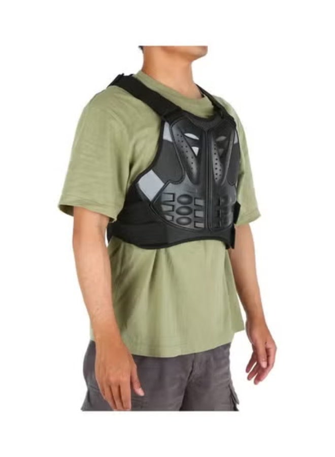 Halamine Motorcycle Body Protective Jacket，Motorcycle Armor Vest Protector,Motocross Body Guard Vest Skiing Riding Skating Anti-Fall Vest Protective Gear,Mountain Bike Off-Road Racing MTB Chest Protector - Image 5