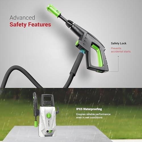 Dylect [Upgraded 2026] Dylect® Ultra Flow Plus High Pressure Car Washer, 1900W Motor, 140 Bar Pressure, 6.5L/Min Flow Rate, Upright Design for Car, Bike & Home Cleaning, Now with 8M Hose, Incl 11 Accessories - Image 4