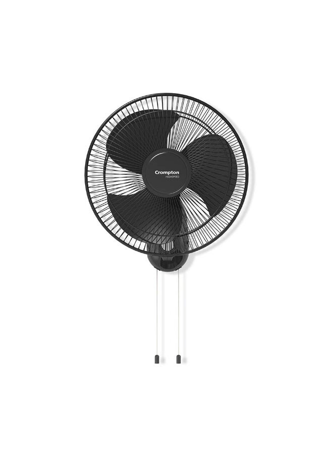 Crompton HISPEED Torpedo 400 mm Wall Mount Fan | 2100 RPM & 105 CMM | Easy Neck Tilt Mechanism | Superior Air Delivery | Smooth Oscillation | 2 Year Warranty | Black - Image 1