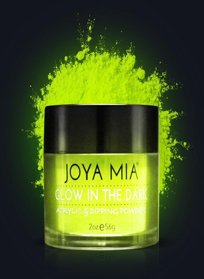 JOYA MIA Glow-in-the-Dark Acrylic & Dipping Powder - Premium Nail Powder for Flawless Enhancements, Available in 12 Colors, 2 oz (DPGW-4) - Joya Mia - Image 1