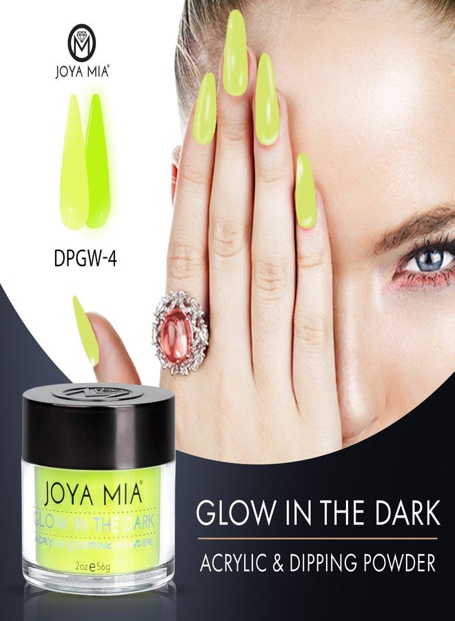 JOYA MIA Glow-in-the-Dark Acrylic & Dipping Powder - Premium Nail Powder for Flawless Enhancements, Available in 12 Colors, 2 oz (DPGW-4) - Joya Mia - Image 2