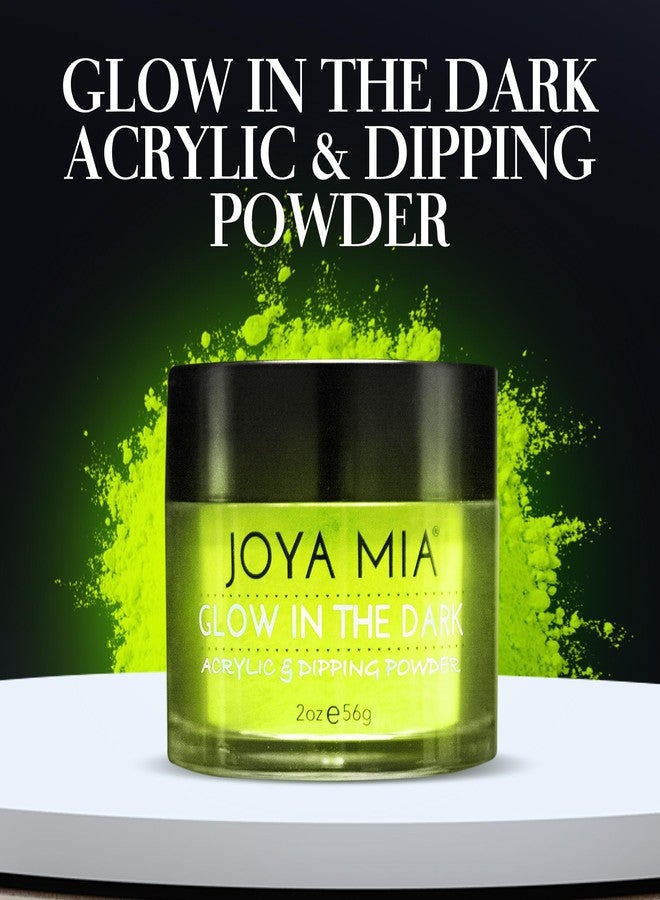 JOYA MIA Glow-in-the-Dark Acrylic & Dipping Powder - Premium Nail Powder for Flawless Enhancements, Available in 12 Colors, 2 oz (DPGW-4) - Joya Mia - Image 3