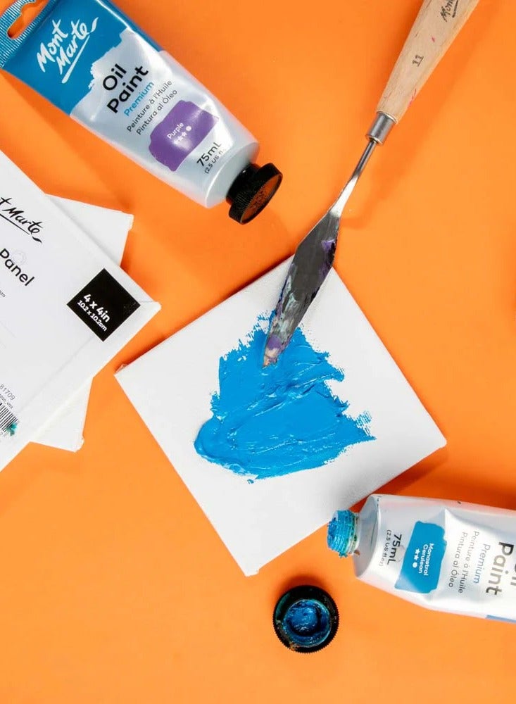 Mont Marte 5-Piece Miniature Canvas Panel 4x4 Inch Size - Image 4