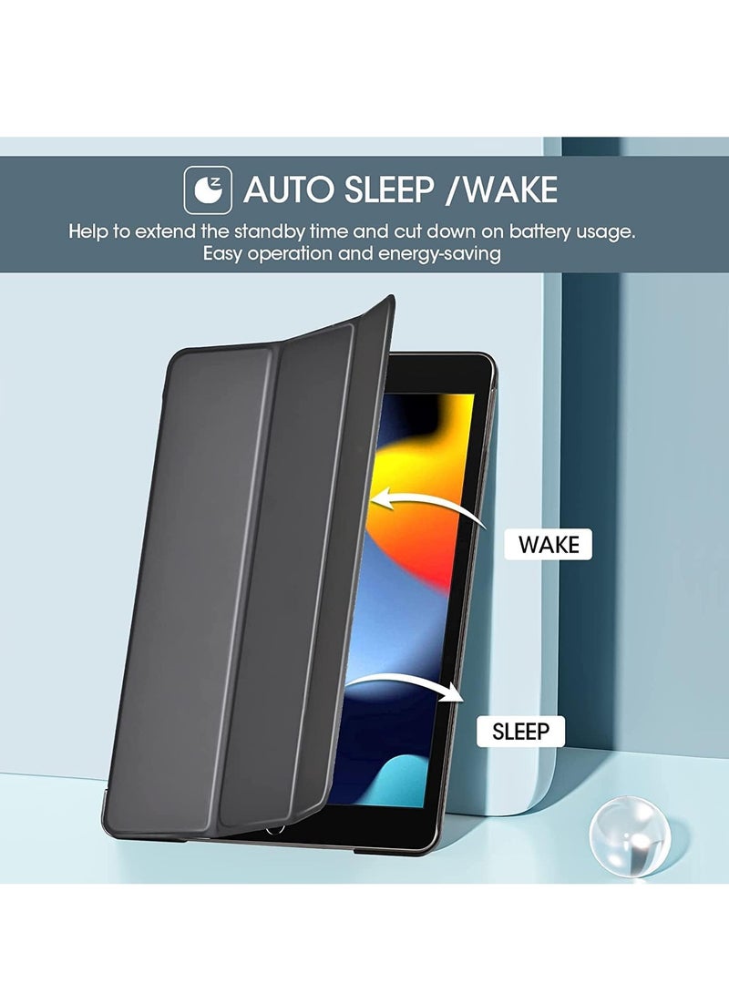 ELTRAZONE iPad 10.2 Case - Slim Stand Hard Back Shell Protective Smart Cover for iPad 9th Generation (2021), 8th Generation (2020), and 7th Generation (2019) - Black - Image 5