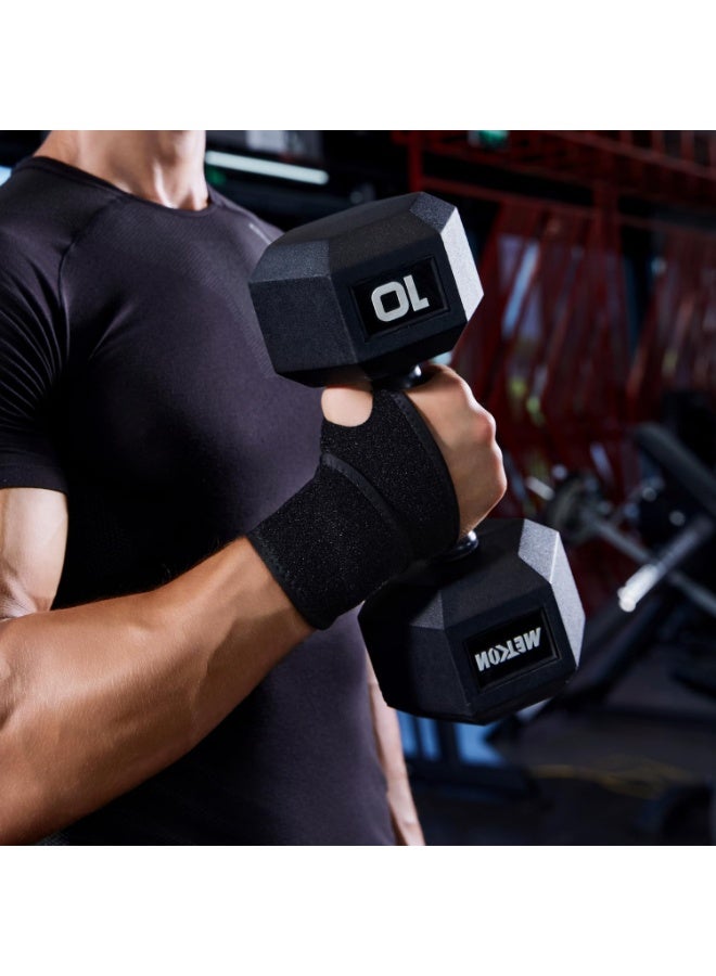 Bukela Wrist Brace Wrist Wraps for Carpal Tunnel 2 Pack Wrist Brace Compression Straps Hand Support, Adjustable Wrist Support for Arthritis and Tendinitis, Joint Pain Relief (Black) - Image 4