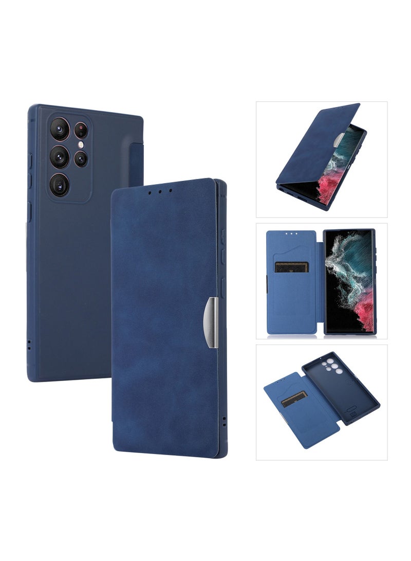 Suteni Flip Cover Card Slots Leather Phone Case for Samsung - Image 3