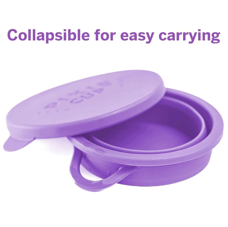 Pixie Cup Pixie Menstrual Cup Compact Sterilizer for Feminine Care - Good for Public Restrooms, Camping or Dorms - Collapsible Cleaner Container for Your Menstrual Disc & Period Cup - Microwavable - Reusable - Image 5
