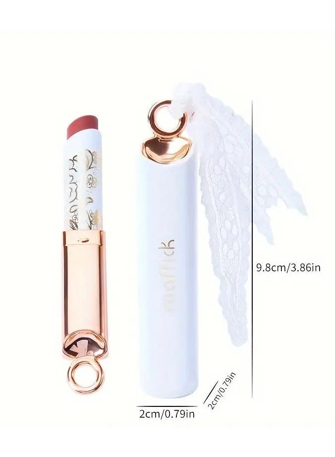 MAFFICK Lace Matte Lipstick - Velvet Finish, Long-Lasting, Non-Stick Cup, Versatile for All Skin Types, Red Shades #05 - Image 3