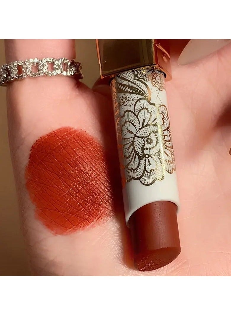 MAFFICK Lace Matte Lipstick - Velvet Finish, Long-Lasting, Non-Stick Cup, Versatile for All Skin Types, Red Shades #05 - Image 4