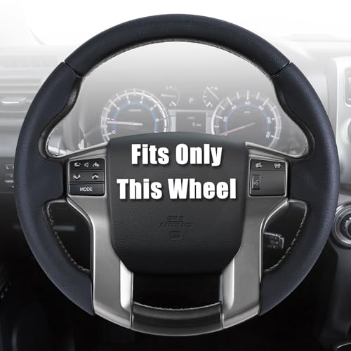 Aimato Customized Steering Wheel Cover for Toyota Tacoma 2012-2023/4Runner 2010-2024/Tundra 2014-2021/Sequoia 2014-2022 Thin,Anti-Slip,Scratch-Resistant Exclusive Car Accessory for Toyota - Image 1