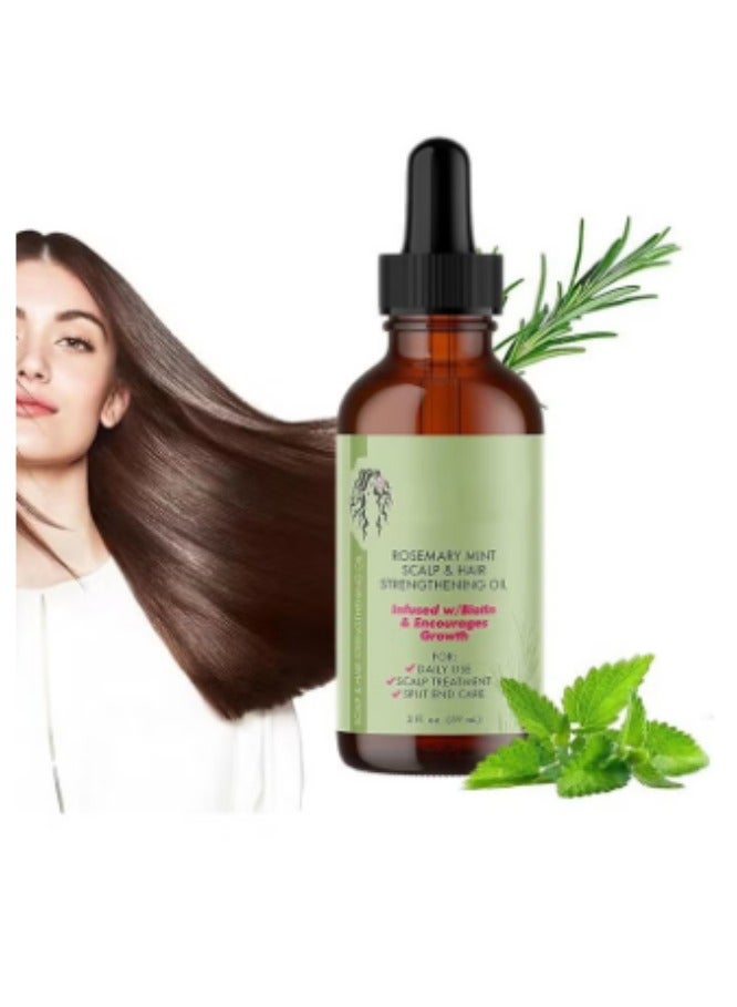 Rosemary Mint Scalp & Hair Strengthening Oil 59 ml - Image 1