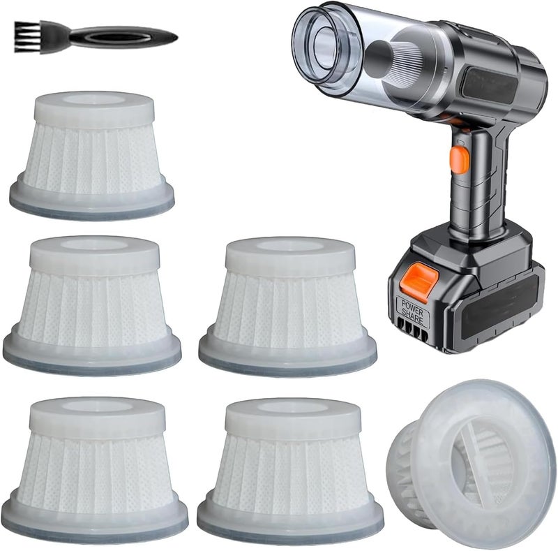 Feenynic 6 Pack Hepa Filters Fit for MBNGF Car Vacuum Cordless, Model X9 ULTRA, Handheld Car Vacuum Filters for MBNGF Mini Vacuum. - Image 1
