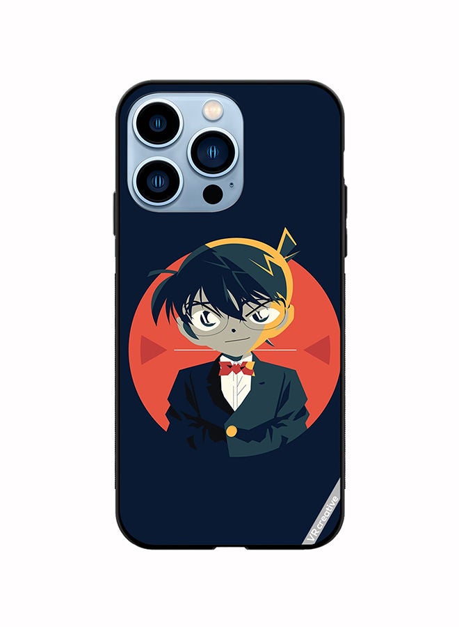 VR CREATIVE غطاء حماية لجهاز آبل آيفون 14 برو ماكس بتصميم شخصية المحقق كونان متعدد الألوان - Image 1