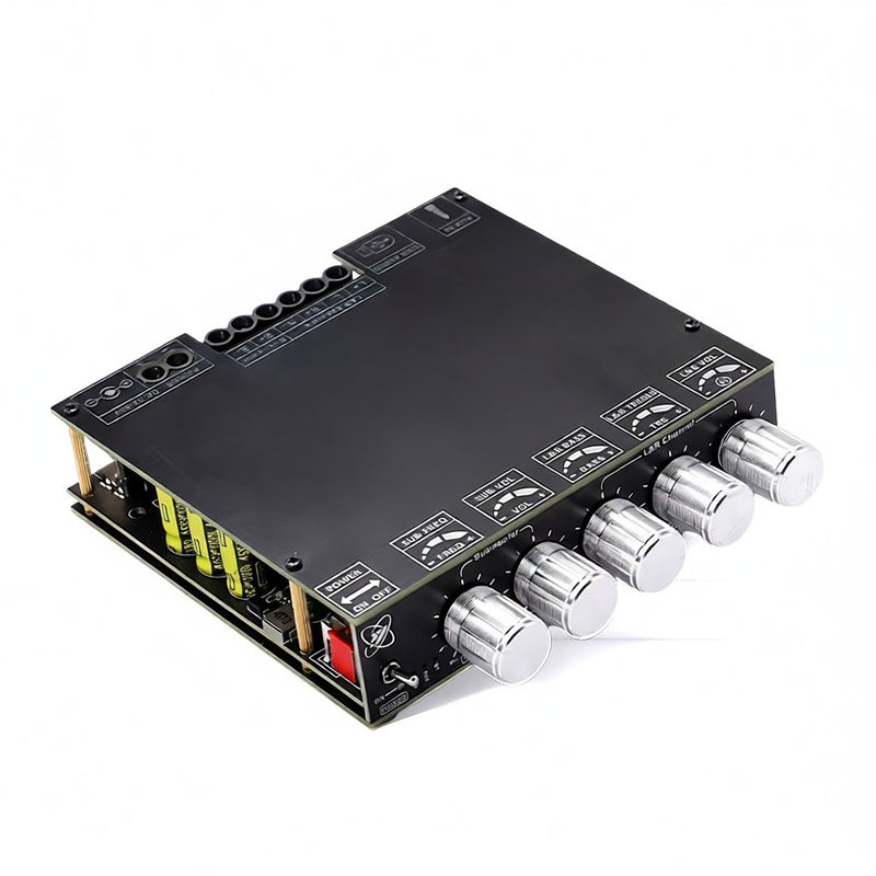 XY-ST21PRO Compact 2.1Channel TPA3255 BT Digital Power Amplifier Board High And Low Tone Subwoofer Power Amplifier Board 100W*2+200W - Image 1