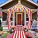 Fanfanwin 4 Pcs Carnival Circus Tent Decorations Carnival Entryway Door Party Decor Awning Hanging Banner Aisle Runners Supply for Circus Theme Birthday CelebrationStylish - Image 3