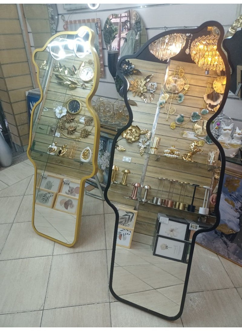 vمرايا استاند شكل دبدوب فريم معدن استاند استالس زجاج جريش 4 مللي مقاس 60* 160 - Image 1