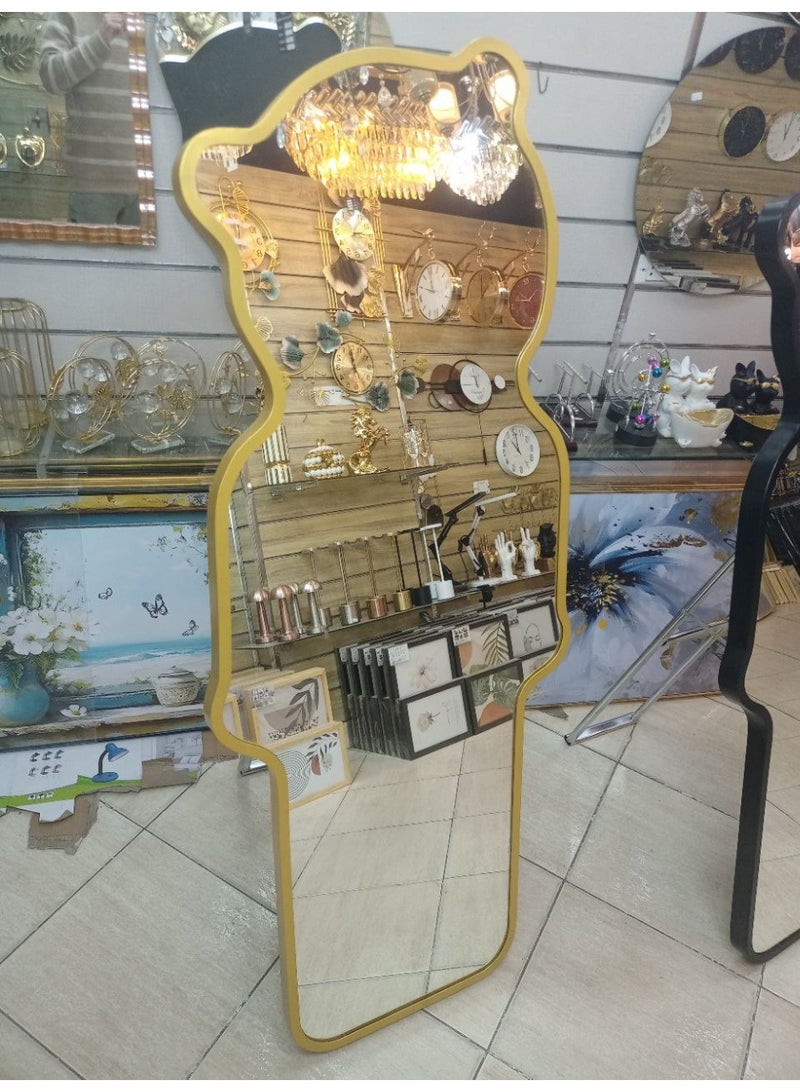 vمرايا استاند شكل دبدوب فريم معدن استاند استالس زجاج جريش 4 مللي مقاس 60* 160 - Image 2