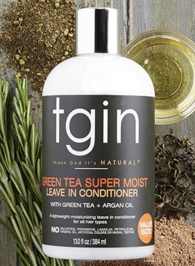 Tgin Green Tea Super Moist Leave-In Conditioner 384ml - Image 3