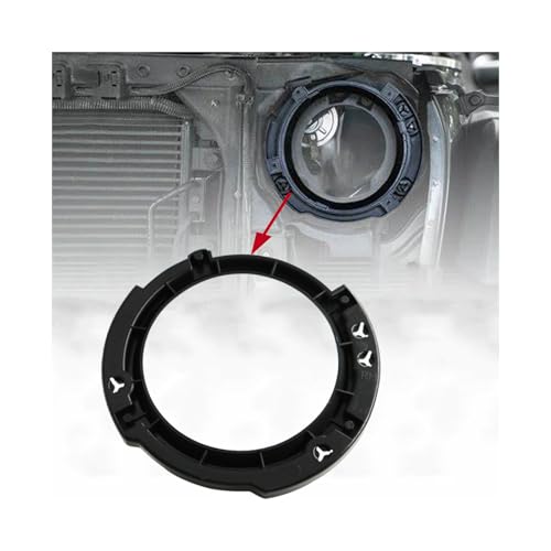 BOATSHIP 7 Inch Round Headlight Mounting Bracket Retaining Ring Black with Headlight Metal Ring Left and Right Compatible with 20072017 Jeep Wrangler JK - Image 5