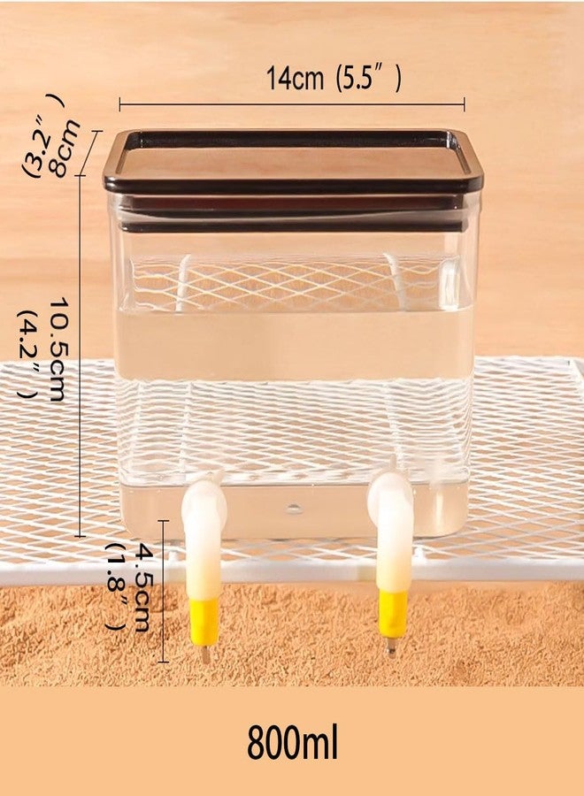FOIBURELY Baby Bird Button Quail Yellow Water Feeder with Double Nipple Drinker - Image 2