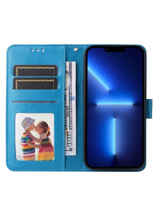 Zaboon Case For iPhone 13 Pro Embossed Sunflower Leather Phone Case - Image 3