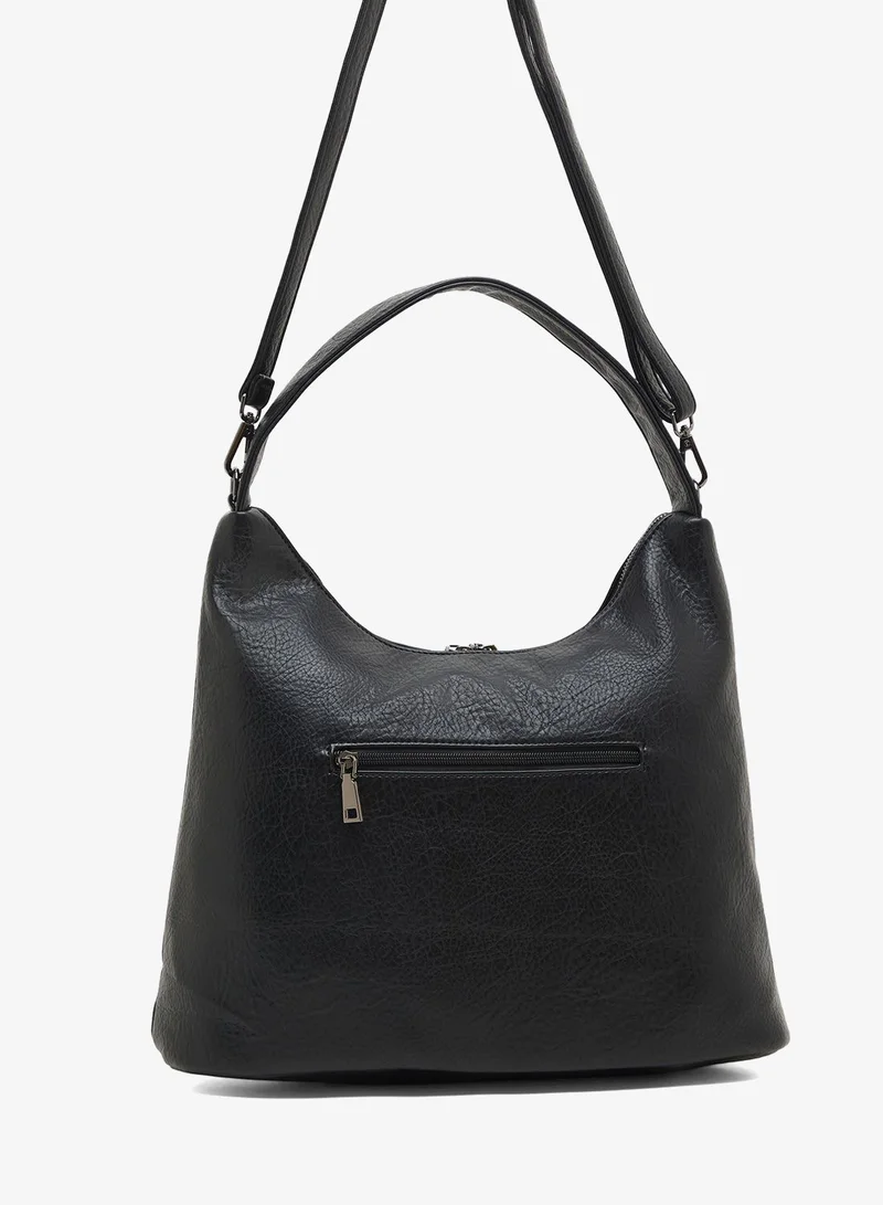 Ginger pocket detail PU crossbody with top handle