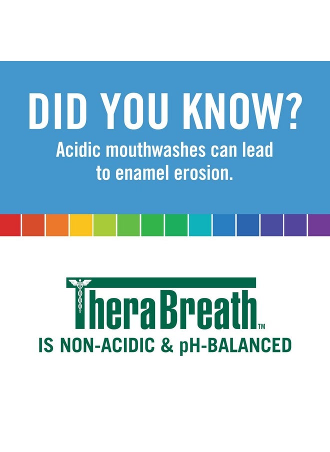 TheraBreath Fresh Breath Mouthwash, Icy Mint Flavor, Alcohol-Free, 16 Fl Oz (Pack Of 2)  - Image 4