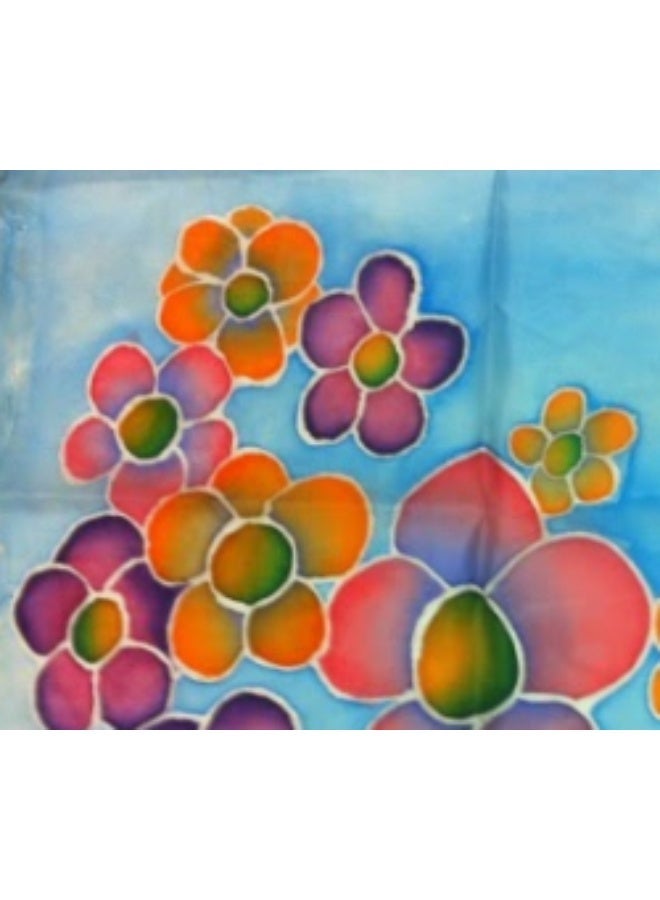 Chiffon white scarf, 80cm*80cm, for silk painting  and Home Décor - Image 4