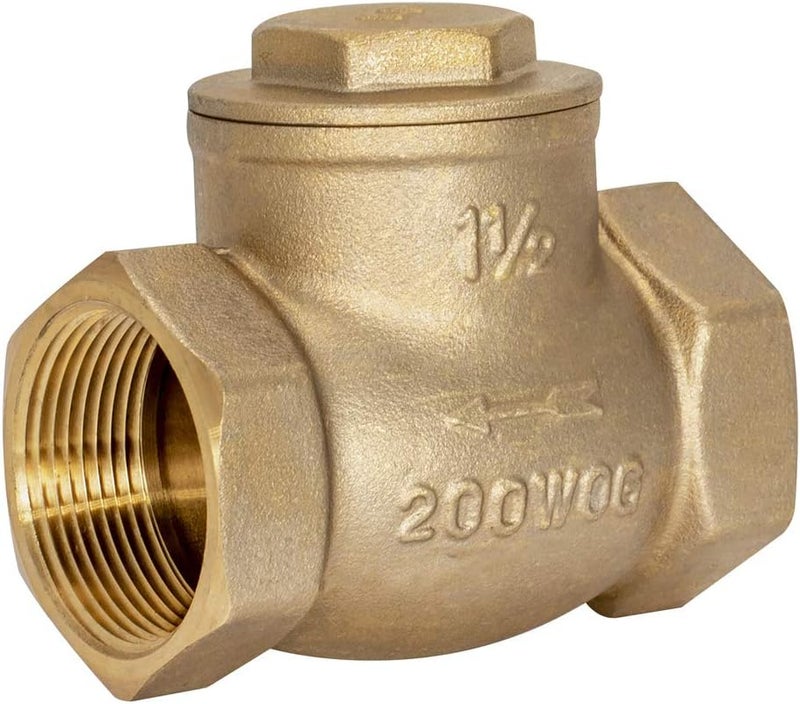 إيست مان EZ-FLO 20429LF صمام فحص تأرجحي، 1-1/2 بوصة، نحاسي - Image 1