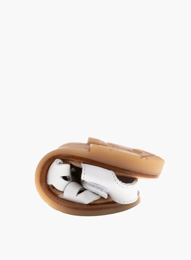 بابلوسكي Girls Strap Sandals With Hook And Loop Closure