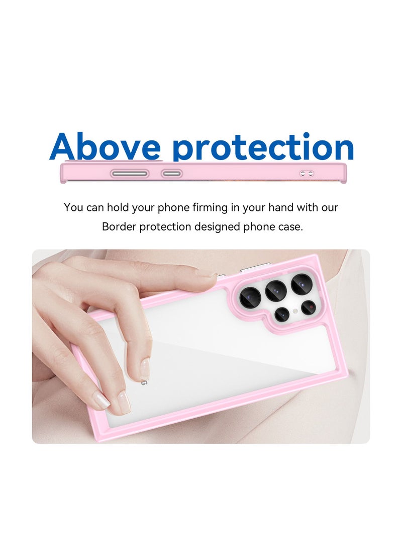 URBBKING Protective Case Cover For Samsung Galaxy S22 Ultra Pink - Image 4