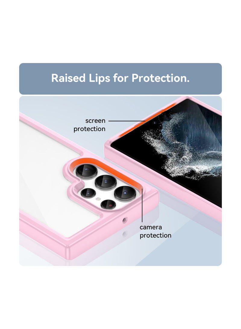 URBBKING Protective Case Cover For Samsung Galaxy S22 Ultra Pink - Image 5