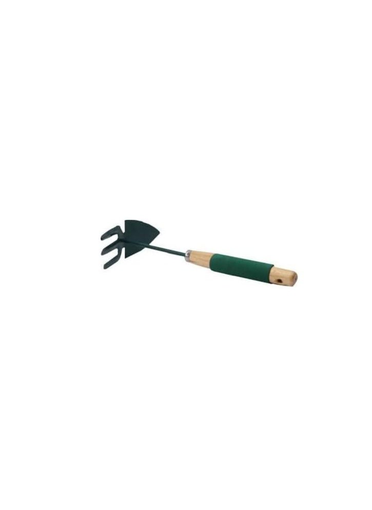 ABBASALI Outdoor Garden Tool Steel Shovel Fork Rake with Wooden Handle 12''  - Image 2