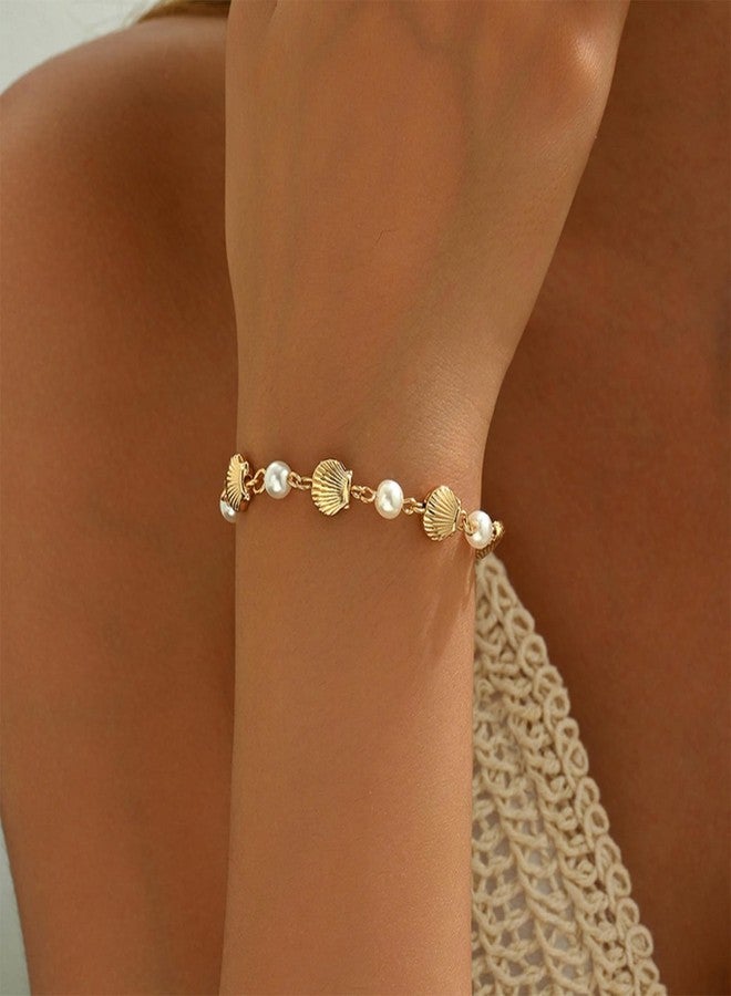 YANCHUN Shell Bracelet Beach Jewelry for Women Gold Bracelet Stack Boho Summer Dainty Jewelry for Women Trendy 2025 - Image 3