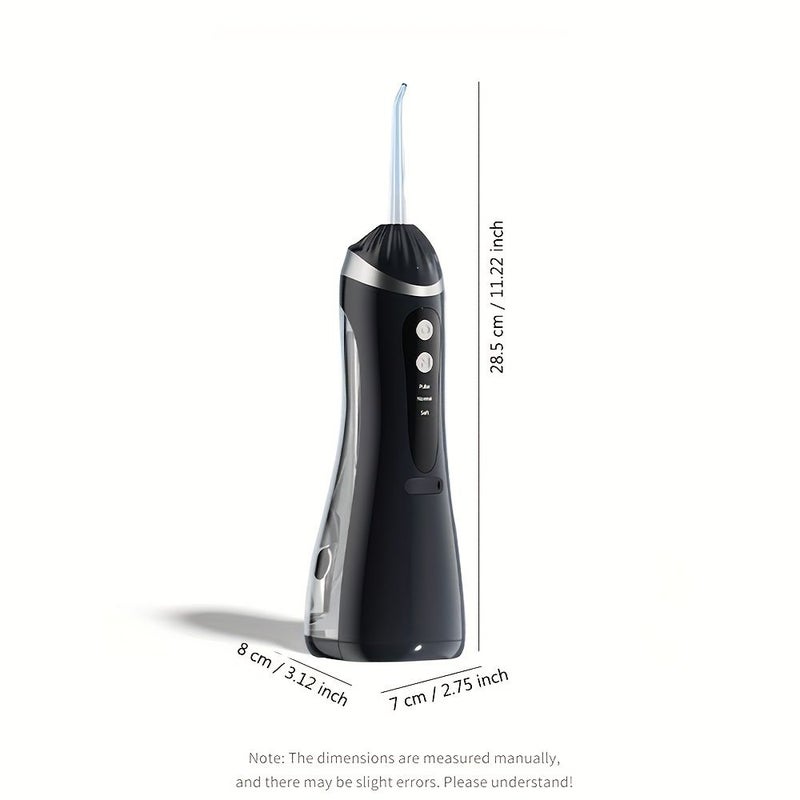 Portable USB Powered Electric Toothbrush White With 4 Replaceable Nozzles Multiple Modes Easy Operation Long Battery Life Large Capacity For Post Meal Dental Cleaning Gift For Friends - Image 3
