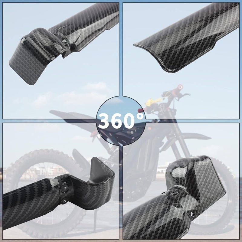 ABCERRSI Sur Ron Fork Guards - Imitation Carbon Fiber - Image 3