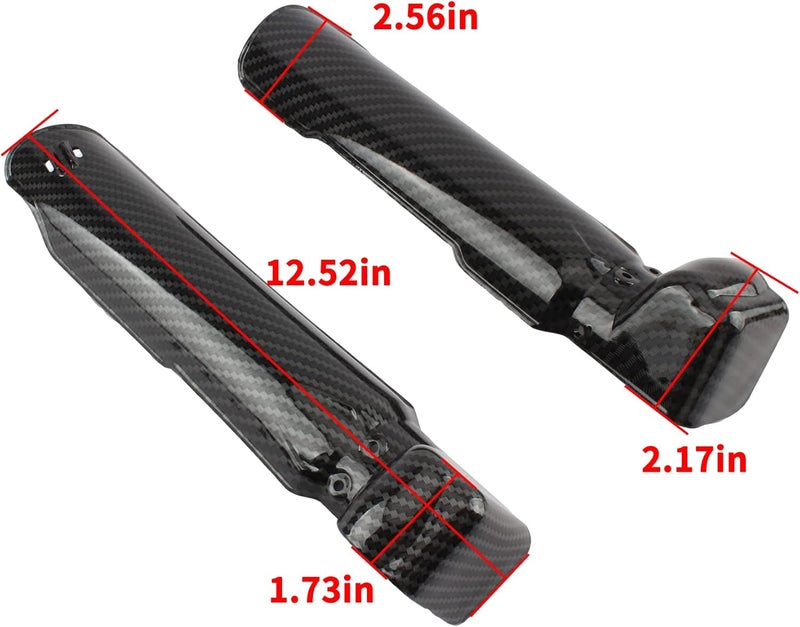 ABCERRSI Sur Ron Fork Guards - Imitation Carbon Fiber - Image 2