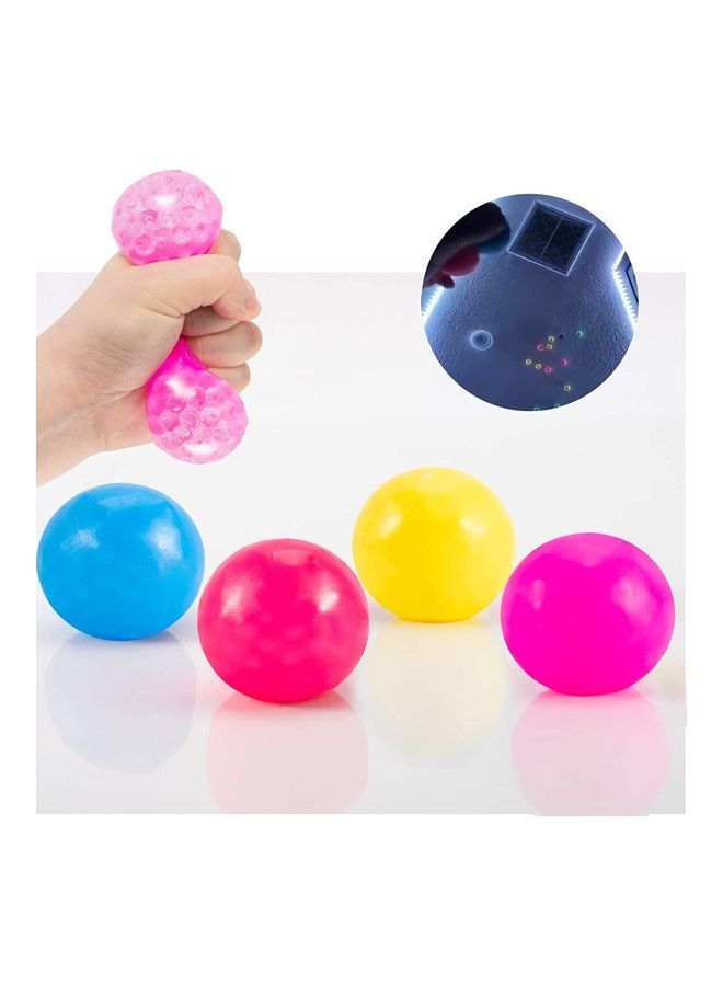 NIBEMINENT 4-Piece Glowing Stress Relief Sticky Balls - Image 1