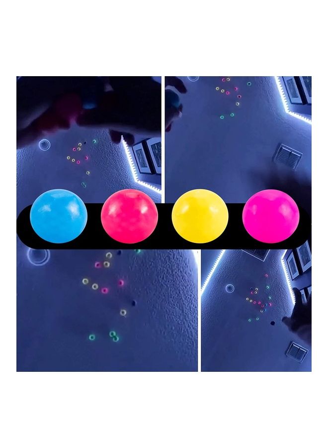 NIBEMINENT 4-Piece Glowing Stress Relief Sticky Balls - Image 5