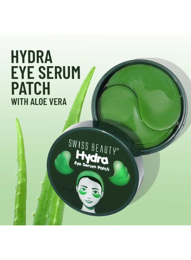 سويس بيوتي Swiss Beauty Hydra Anti Wrinkle Eye Serum Patch| Treats Dark Circles, Fine Lines And Wrinkles | Enriched With Collagen And Aloe Vera Extract | Shade- 01 Aloevera, 60 Pcs