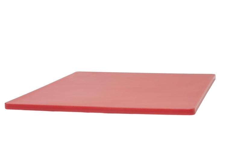 Winco Heavy-Duty Plastic Cutting Board, 15" x 20" x 1/2", Red Medium - Image 5