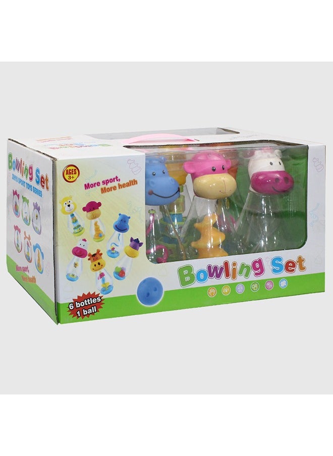 OKO Zhiyu Sport Toy Series Bowling Set (6 Bottles & 1 Ball)  - Image 2
