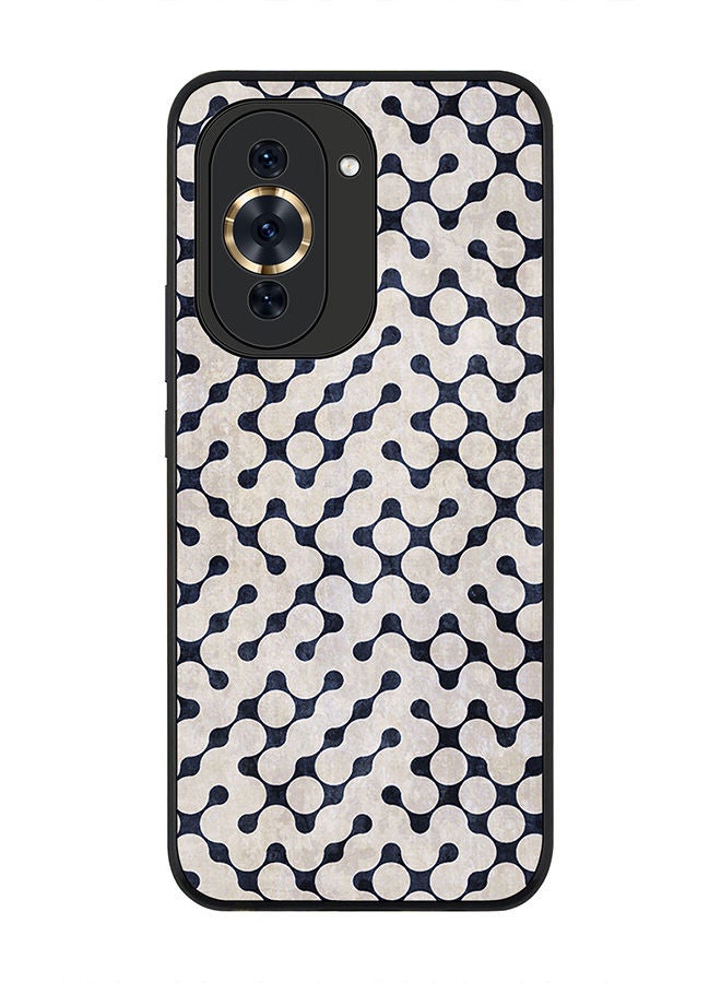 Stylizedd Rugged Black edge case for Huawei nova 10 4G Slim fit Soft Case Flexible Rubber Edges Anti Drop TPU Gel Thin Cover -  Connect The Dots (White) - Image 1