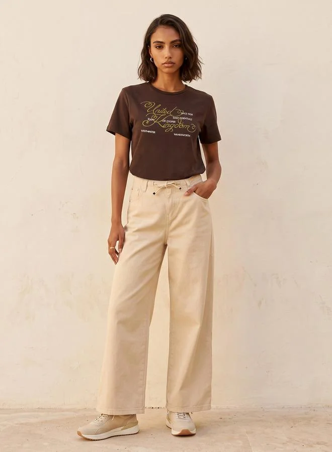 لي كوبر Lee Cooper Relaxed Fit Cotton T-shirt