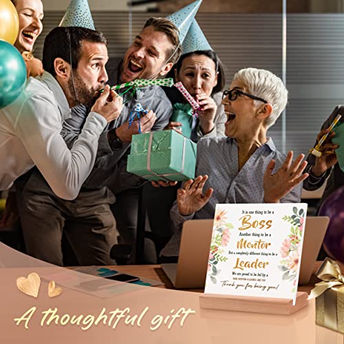 Pandasch Boss Gifts for Women, Unique Office Desk Card with Warm Words - Birthday, Going Away, Thank You Gift for Your Female Boss Leader Manager - Image 2