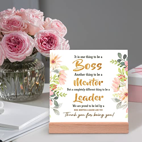 Pandasch Boss Gifts for Women, Unique Office Desk Card with Warm Words - Birthday, Going Away, Thank You Gift for Your Female Boss Leader Manager - Image 3
