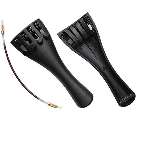 TraderPlus Ultra Composite Tailpiece with 4-tuners and Tailgut for 4/4 Violin - Image 1
